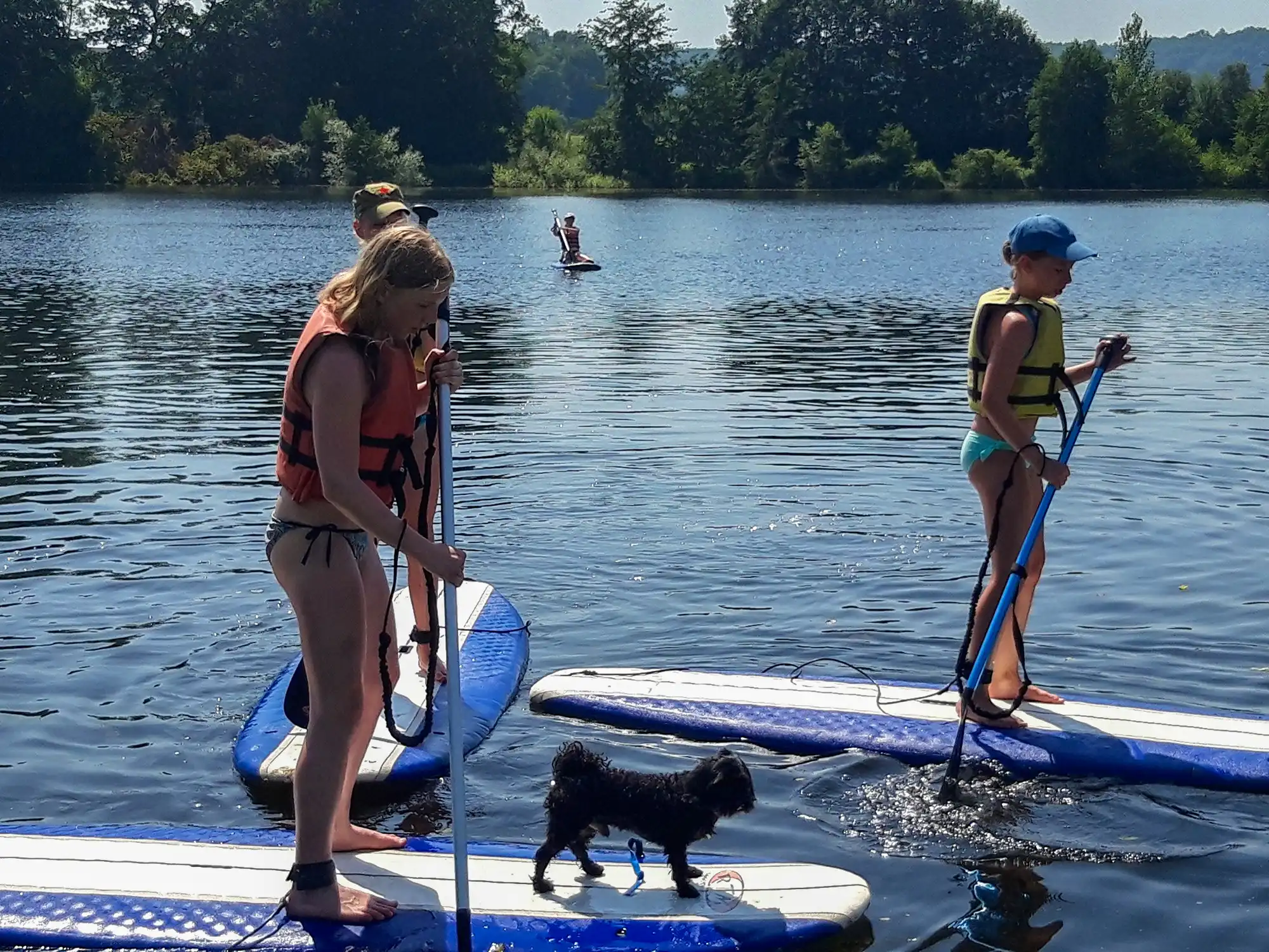 Paddle activités nautiques camping en Dordogne