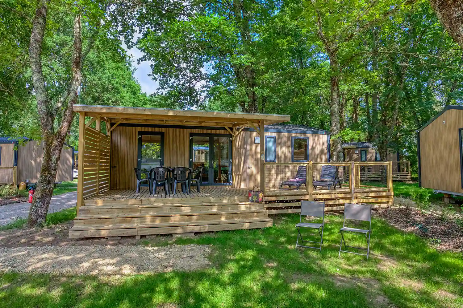 mobil homes Premium en location camping Dordogne
